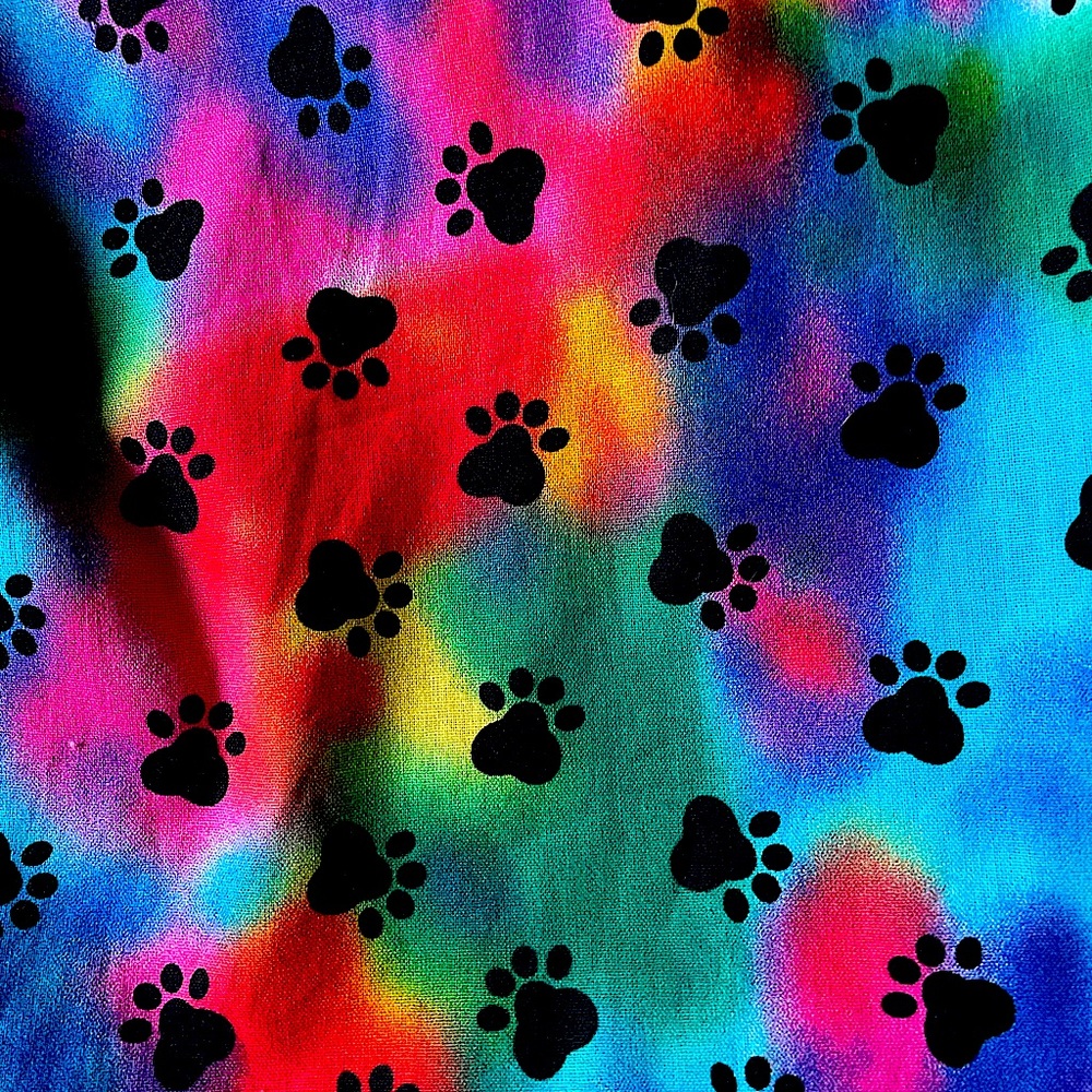 Puppy print Tie Dye tote - Picture 2 of 3